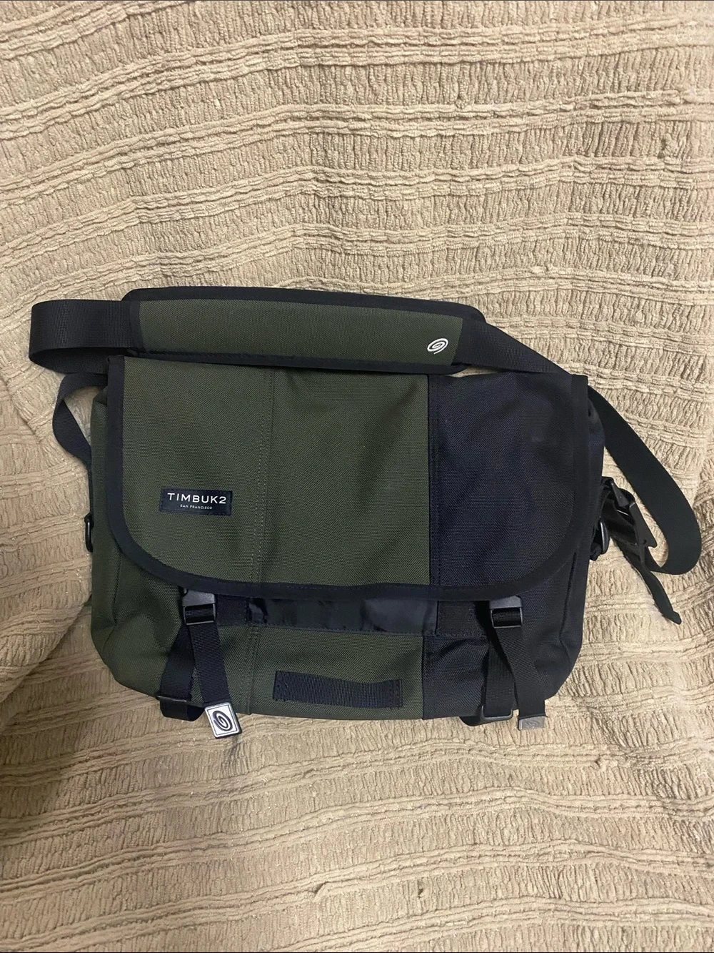 Timbuk2 Olive Green and Black Classic Messenger Bag